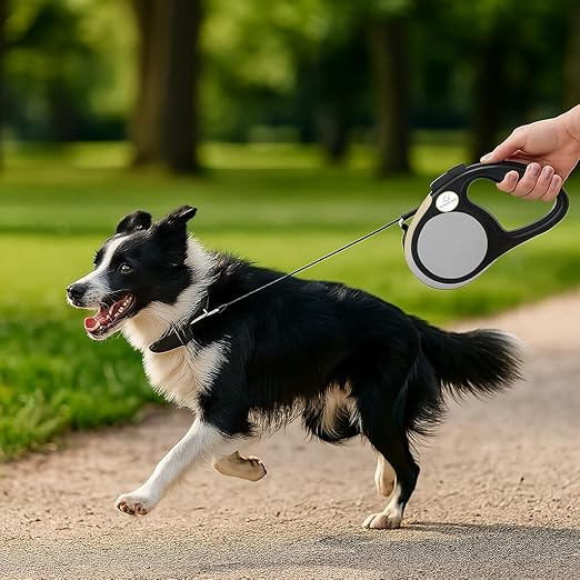 retractable dog leash for walking, jogging, training | one button brake with premium handgrip suitable for dogs up to 20kgs, 5m long (blue) retractable dog leash for walking, jogging, training | one button brake with premium handgrip suitable for dogs up to 20kgs, 5m long (blue)