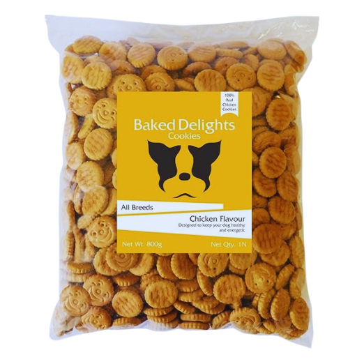 dog biscuits | baked delights cookies | chicken flavour | 800g dog biscuits | baked delights cookies | chicken flavour | 800g