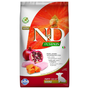 farmina n&d pumpkin puppy mini dog food | chicken, pumpkin & pomegranate |rich in anti oxidants| complete food for puppies | no artificial preservatives