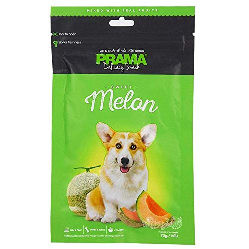 prama sweet melon dog treats, 70gm (pack of 1), all life stages, stick prama sweet melon dog treats, 70gm (pack of 1), all life stages, stick
