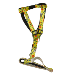 soft padded dog printed harness set – anti pull, no choke vest for everyday use | 1 inch |