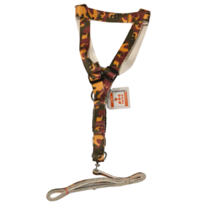 soft printed dog harness set– anti pull, no choke vest for everyday use | 1inch | non padded |