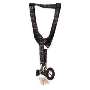 soft printed dog harness set– anti pull, no choke vest for everyday use | 1inch | non padded |