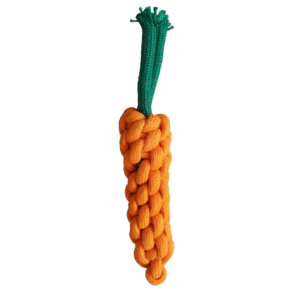 puppy and dogs chew rope squeaky teething toys | carrot