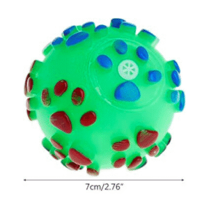 spiky rubber dog ball toy – durable chew, teething & interactive play ball for dogs