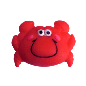 crab shape squeaky dog toy – soft chew & interactive play toy for dogs