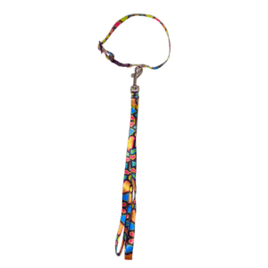 adjustable puppy harness with leash – soft nylon comfortable walking set ? | 15mm