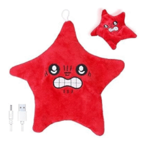 dogtown star shape talking plush dog toy with voice echo & squeaker
