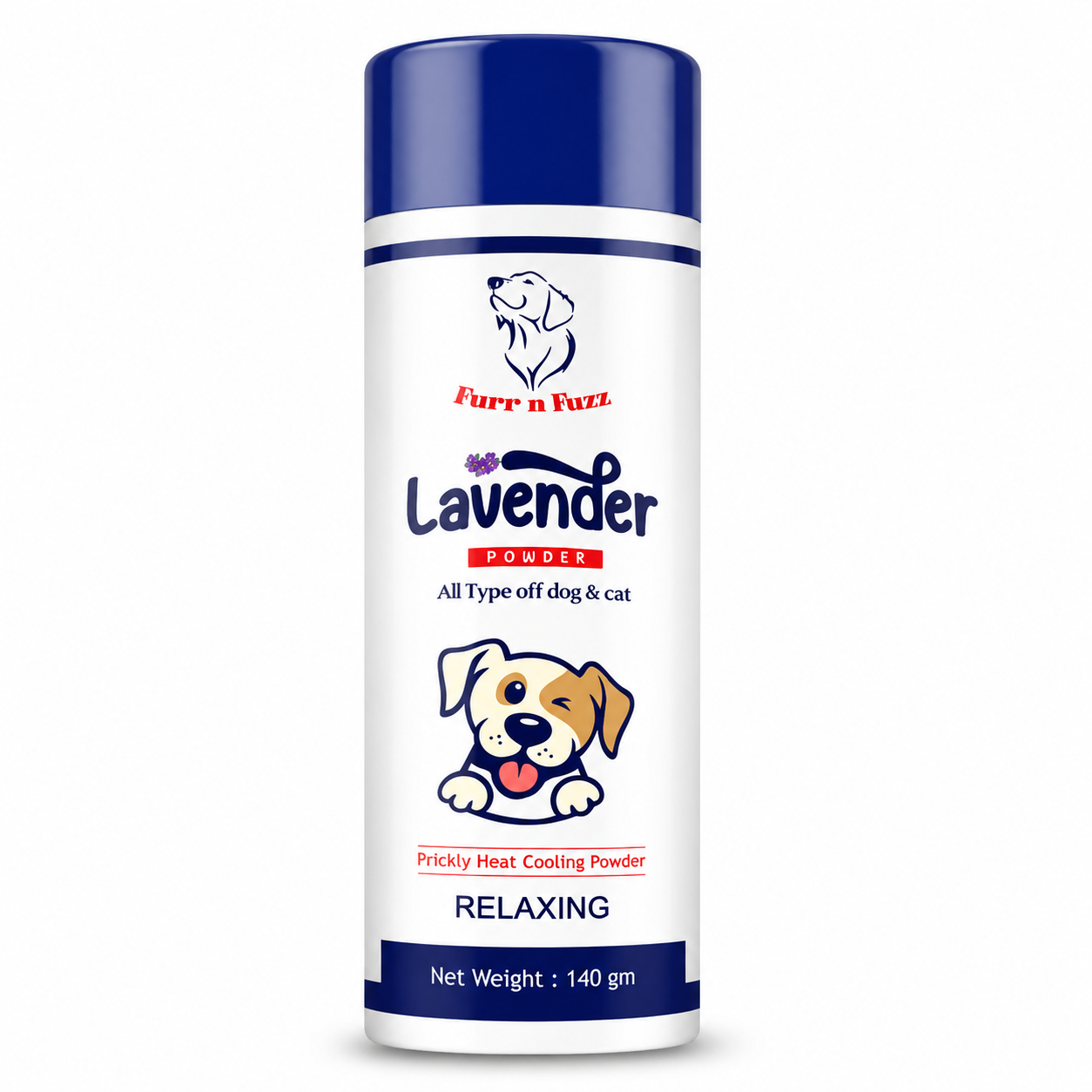furr n fuzz special lavender powder for all types of dogs & cat relaxing | 140ml