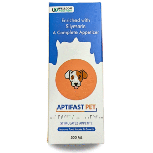 aptifast pet appetite syrup with silymarin – 200 ml | improves food intake & growth