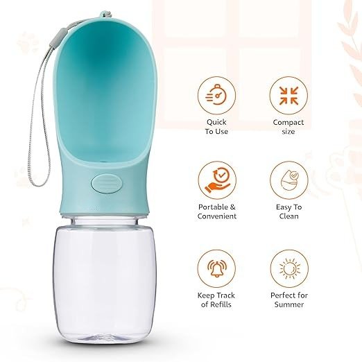 portable dog water bottle – leak proof travel water dispenser for dogs & pets | one button outdoor drinking bottle portable dog water bottle – leak proof travel water dispenser for dogs & pets | one button outdoor drinking bottle