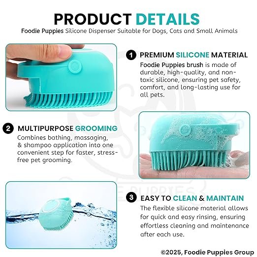 dog bath brush body scrubber shampoo dispenser tick remover (silicone dispenser brush) for shower bathing and shedding soft silicone brushes for pet puppy dogs cat rabbit horse dog bath brush body scrubber shampoo dispenser tick remover (silicone dispenser brush) for shower bathing and shedding soft silicone brushes for pet puppy dogs cat rabbit horse